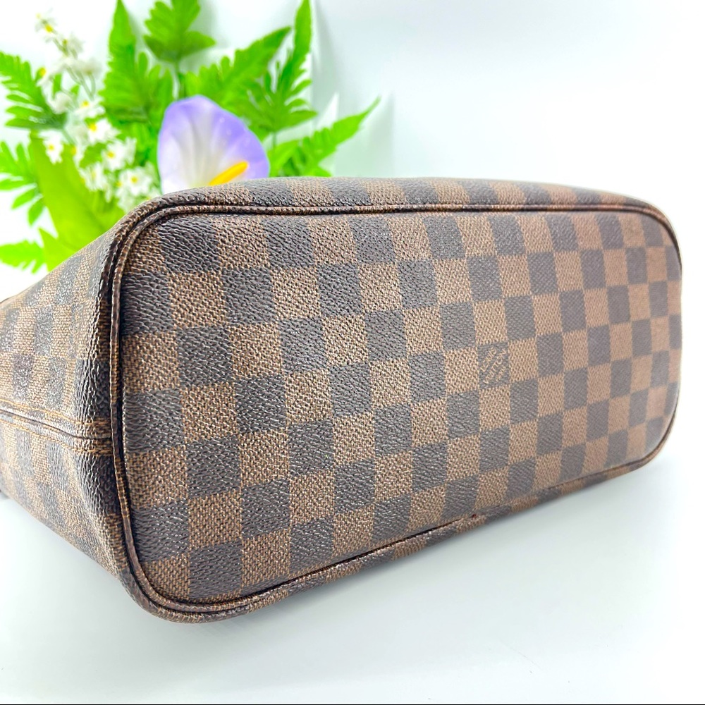 Louis Vuitton Neverfull Pm Damier Ebene with Pochette Authentic - Picture 4 of 12